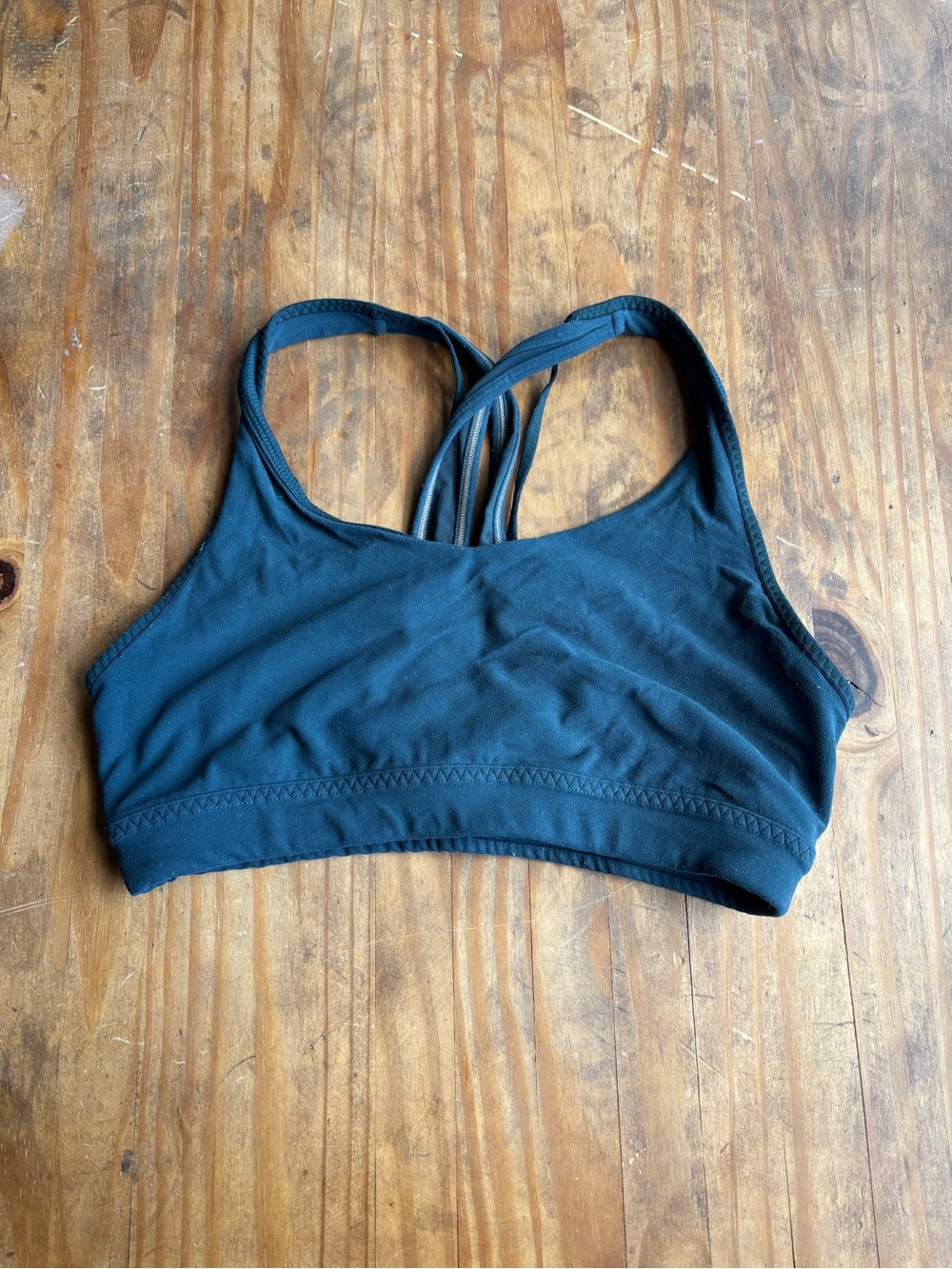 Blue Athleta sports bra